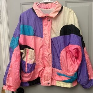 Vintage Colorblock Women's Ski Jacket